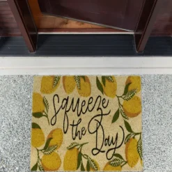 Kirkland's Home Squeeze The Day Coir Doormat- Doormats