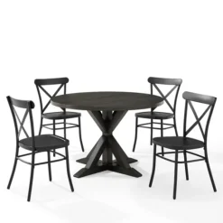 Kirkland's Home Steel X-Back 5-Pc. Dining Set- Dining Sets