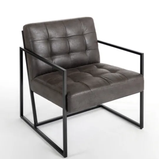 Kirkland's Home Steele Wyatt Faux Leather Accent Chair- Accent Chairs