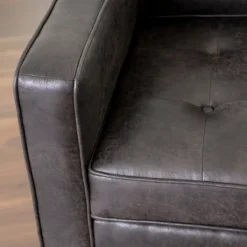 Kirkland's Home Steele Wyatt Faux Leather Sofa- Sofas & Loveseats