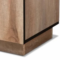 Kirkland's Home Stella Contemporary Oak 3-Door Sideboard- Cabinets & Sideboards