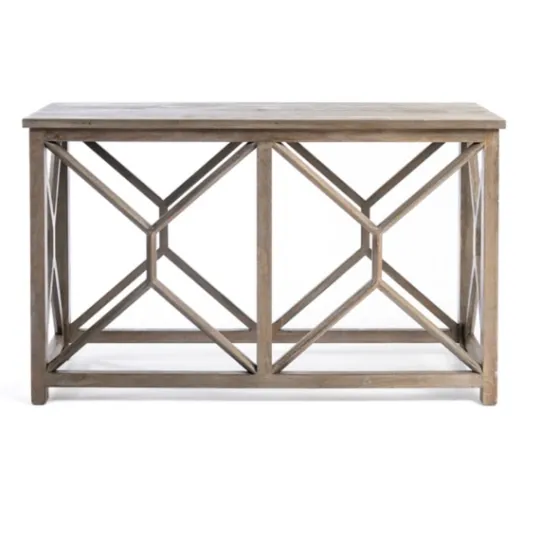 Kirkland's Home Stephan Natural Wood Console Table- Console Tables