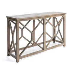 Kirkland's Home Stephan Natural Wood Console Table- Console Tables