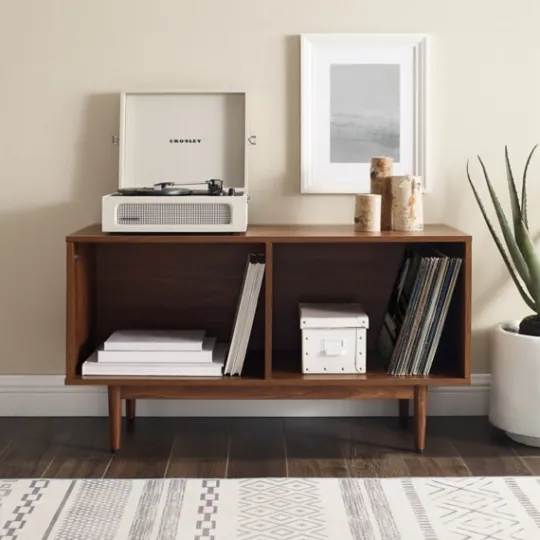 Kirkland's Home Stephen Medium Modern Wood Console Table- Console Tables