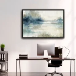 Kirkland's Home Still Evening Waters Ii Framed Giclee Canvas Print- Canvas Art