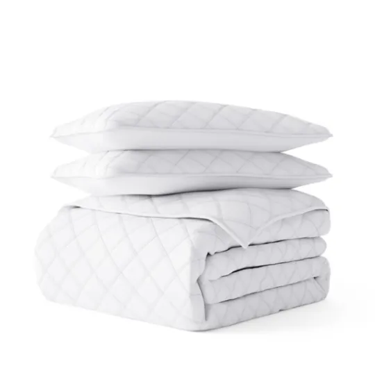 Kirkland's Home Stitched Diamond 3-Pc. Queen Quilt Set- Quilts