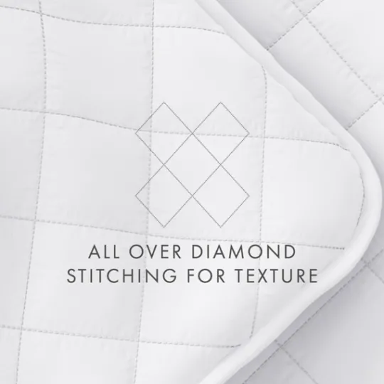 Kirkland's Home Stitched Diamond 3-Pc. Queen Quilt Set- Quilts