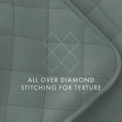Kirkland's Home Stitched Diamond 3-Pc. Queen Quilt Set- Quilts