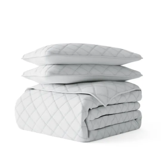 Kirkland's Home Stitched Diamond 2-Pc. Twin Quilt Set- Quilts