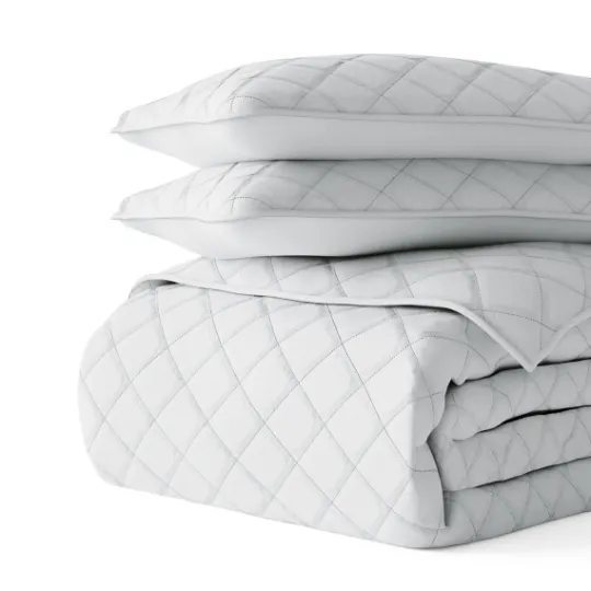 Kirkland's Home Stitched Diamond 2-Pc. Twin Quilt Set- Quilts