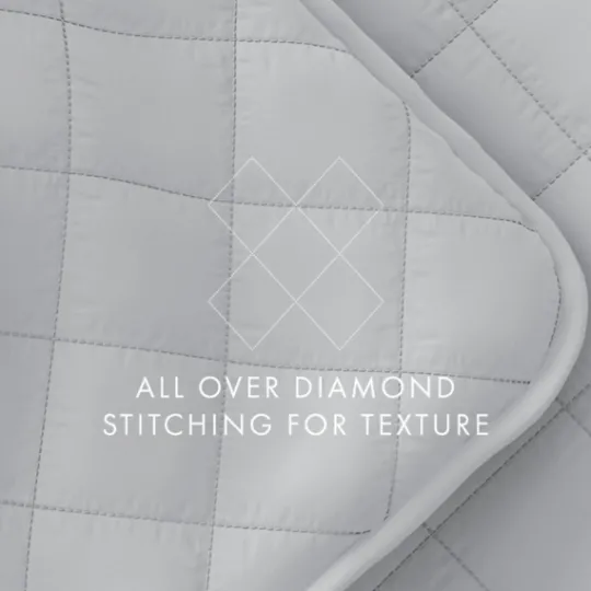 Kirkland's Home Stitched Diamond 2-Pc. Twin Quilt Set- Quilts
