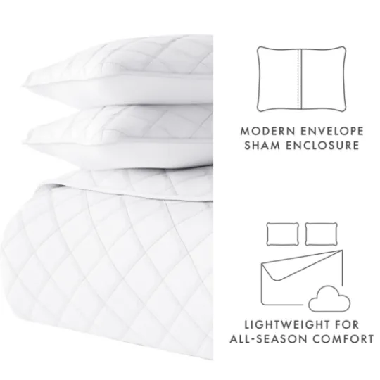 Kirkland's Home Stitched Diamond 2-Pc. Twin Quilt Set- Quilts