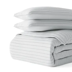 Kirkland's Home Stitched Stripes 3-Pc. King Quilt Set- Quilts