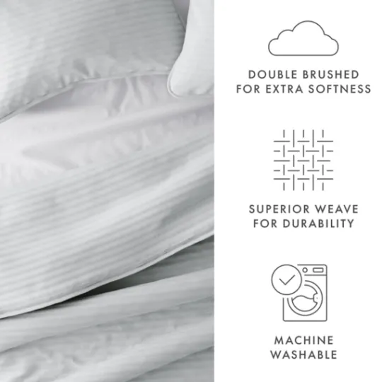 Kirkland's Home Stitched Stripes 3-Pc. King Quilt Set- Quilts