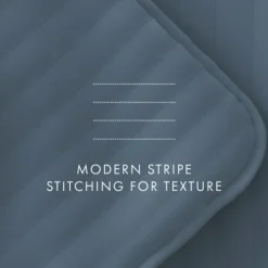 Kirkland's Home Stitched Stripes 3-Pc. Queen Quilt Set- Quilts