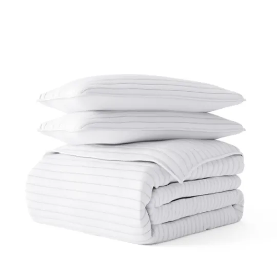 Kirkland's Home Stitched Stripes 2-Pc. Twin Quilt Set- Quilts