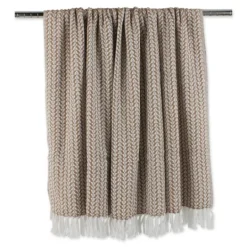 Kirkland's Home Stone And White Arrowhead Throw- Blankets & Throws