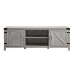 Kirkland's Home Stone Barn Door Tv Stand- Tv Stands & Media Consoles