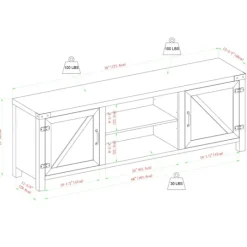 Kirkland's Home Stone Barn Door Tv Stand- Tv Stands & Media Consoles