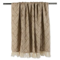 Kirkland's Home Stone Basket Weave Throw- Blankets & Throws