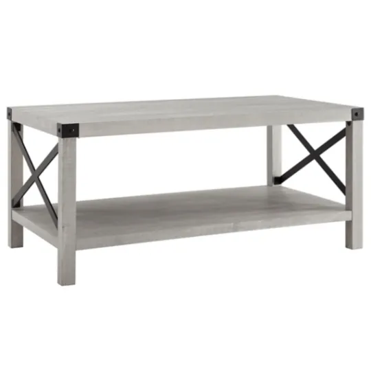 Kirkland's Home Stone Modern Farmhouse Coffee Table- Coffee Tables