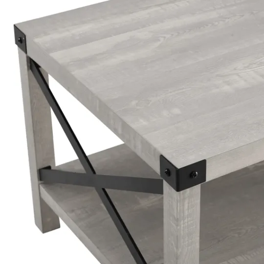 Kirkland's Home Stone Modern Farmhouse Coffee Table- Coffee Tables