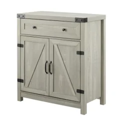 Kirkland's Home Stone Rustic Barndoor Cabinet- Cabinets & Sideboards
