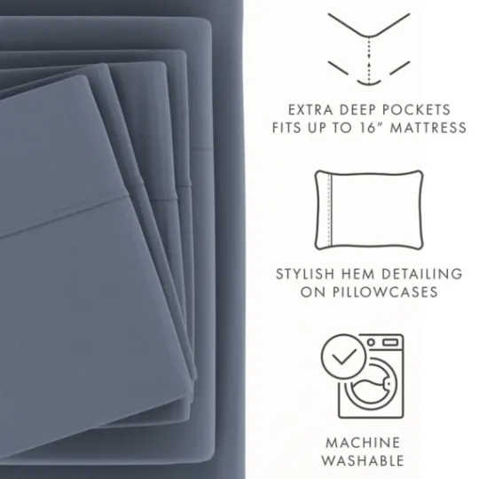 Kirkland's Home Stone Ultra Soft 6-Pc. Full Sheet Set- Bed Sheets