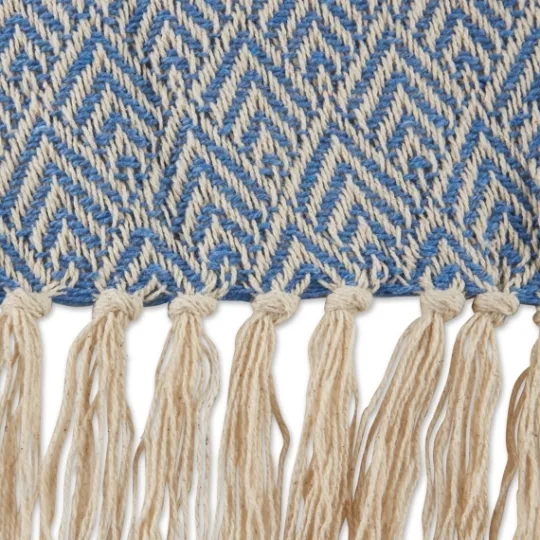 Kirkland's Home Stone Wash Diamond Fringe Throw- Blankets & Throws
