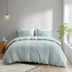 Kirkland's Home Stripe Diamond Full/Queen Comforter Set- Comforters