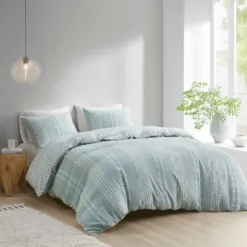Kirkland's Home Stripe Diamond Full/Queen Comforter Set- Comforters