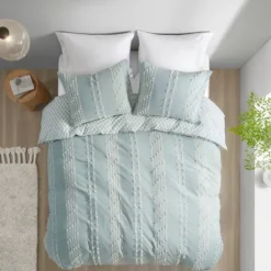 Kirkland's Home Stripe Diamond Full/Queen Comforter Set- Comforters