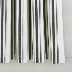 Kirkland's Home Stripe Farmhouse Curtain Panel Set, 63 In.- Curtains & Drapes