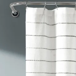 Kirkland's Home Stripe Ombre Shower Curtain- Shower Curtains
