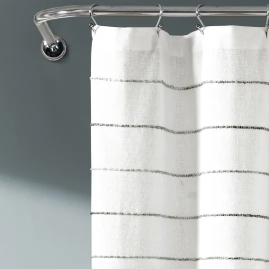 Kirkland's Home Stripe Ombre Shower Curtain- Shower Curtains