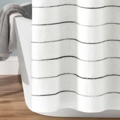 Kirkland's Home Stripe Ombre Shower Curtain- Shower Curtains