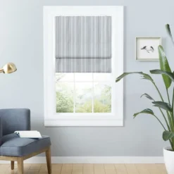 Kirkland's Home Stripe Ricci Blackout Curtain Shade, 27 In.- Curtains & Drapes