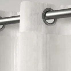 Kirkland's Home Stripe Sheer Curtain Panel Set, 96 In.- Curtains & Drapes