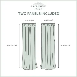 Kirkland's Home Stripe Sheer Curtain Panel Set, 96 In.- Curtains & Drapes