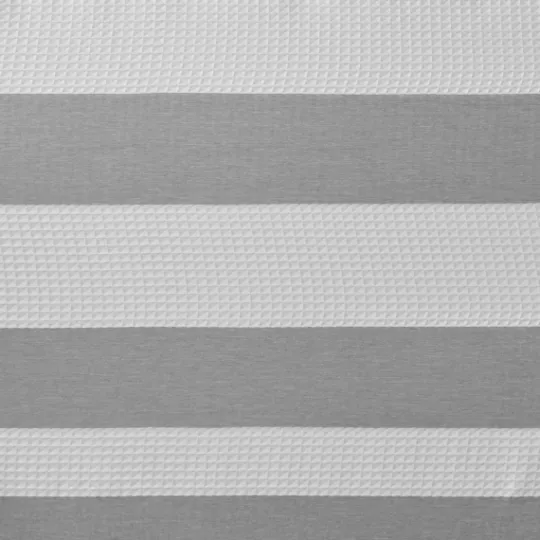 Kirkland's Home Stripe Waffle Weave Shower Curtain- Shower Curtains