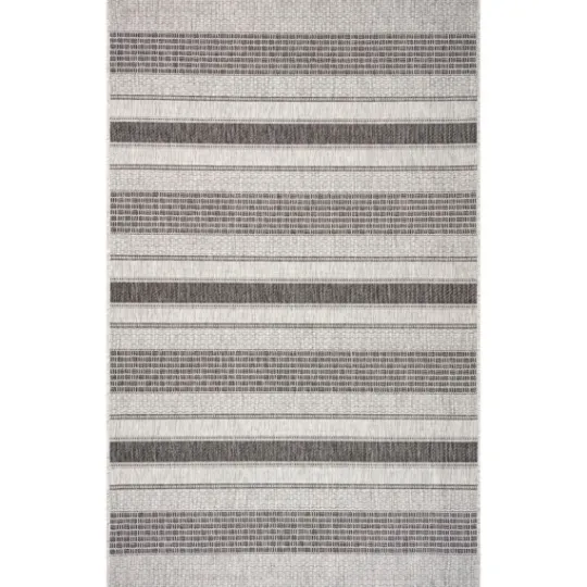 Kirkland's Home Stripe Weave Sun Shower Outdoor Area Rug, 7X9- Outdoor Rugs