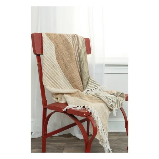 Kirkland's Home Stripe Woven Throw- Blankets & Throws