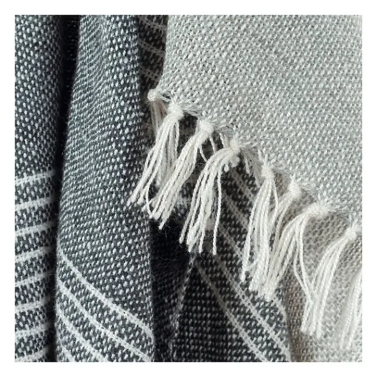 Kirkland's Home Stripe Woven Throw- Blankets & Throws