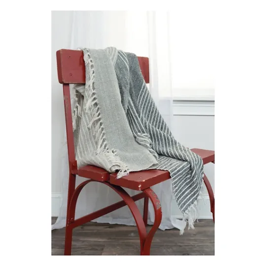 Kirkland's Home Stripe Woven Throw- Blankets & Throws
