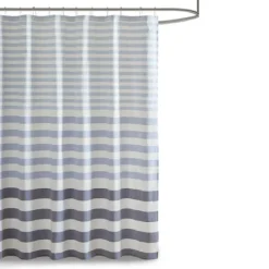 Kirkland's Home Stripe Woven Yarn Dyed Shower Curtain- Shower Curtains