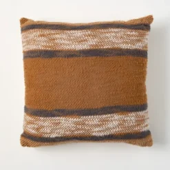 Kirkland's Home Striped Sienna Textured Pillow- Pillows