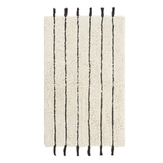Kirkland's Home Striped Tassel Bath Mat- Bathroom Rugs