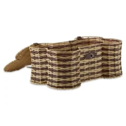 Kirkland's Home Striped Woven Bone Shaped Basket, 17 In.- Baskets & Boxes