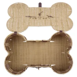 Kirkland's Home Striped Woven Bone Shaped Basket, 24 In.- Baskets & Boxes