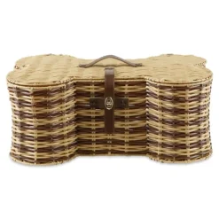 Kirkland's Home Striped Woven Bone Shaped Basket, 21 In.- Baskets & Boxes